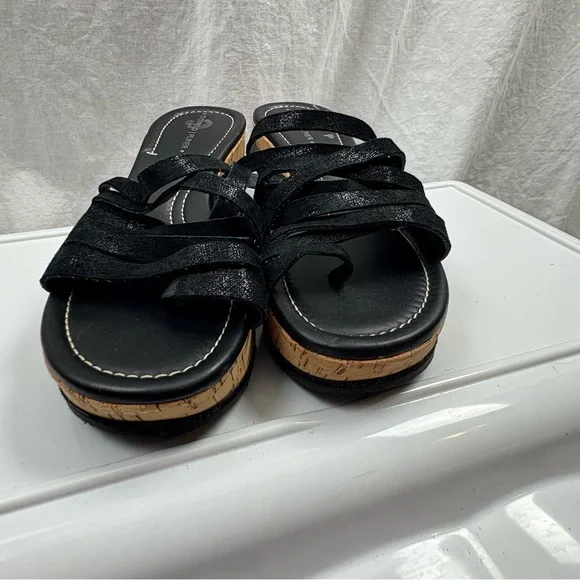 Donald J. Pliner Women's Sheena 2 Cork Platform Wedge Sandals 7.5 - Picture 4 of 11